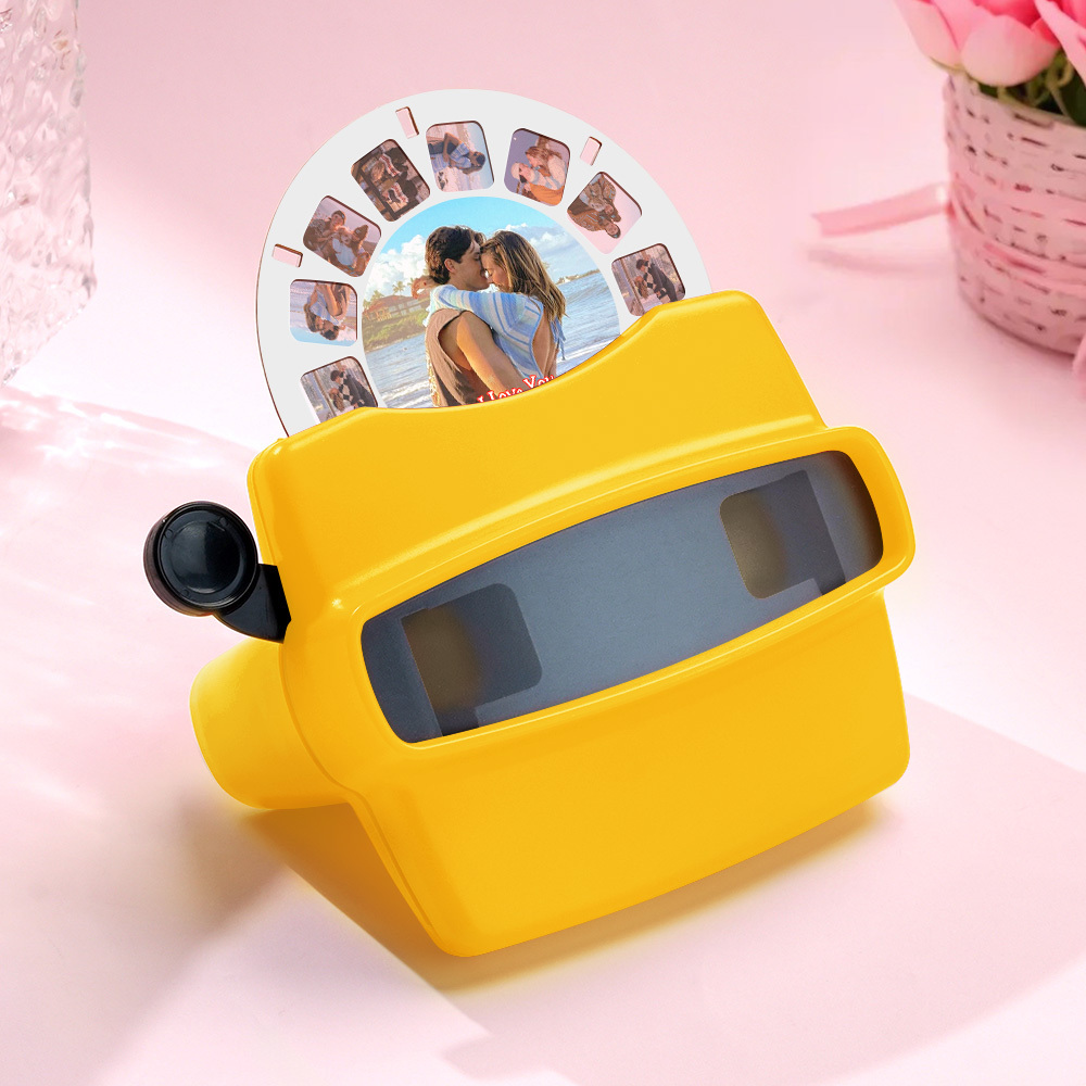 Custom Upgrade 3D Viewfinder and Reel – Personalized Gift with your own photos Text and Photo Viewer Multiple Films Available Valentine's Day Gifts - MyPhotoSocksAu
