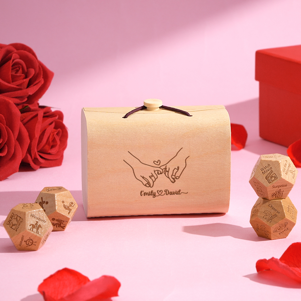 Personalized Date Night Dice - Date Night Gifts, Date Night Ideas, Custom Anniversary Gifts, Gift for Couples - MyPhotoSocksAu