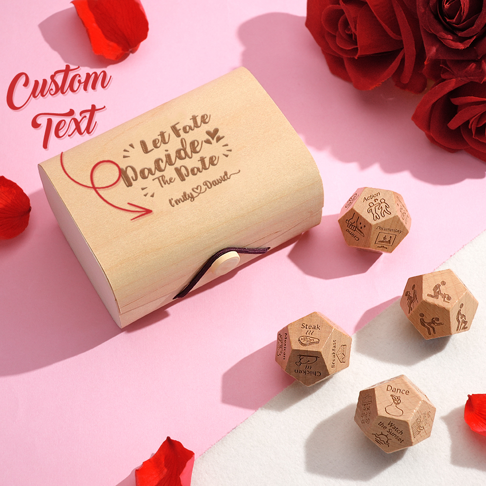 Personalized Date Night Dice - Date Night Gifts, Date Night Ideas, Custom Anniversary Gifts, Gift for Couples - MyPhotoSocksAu