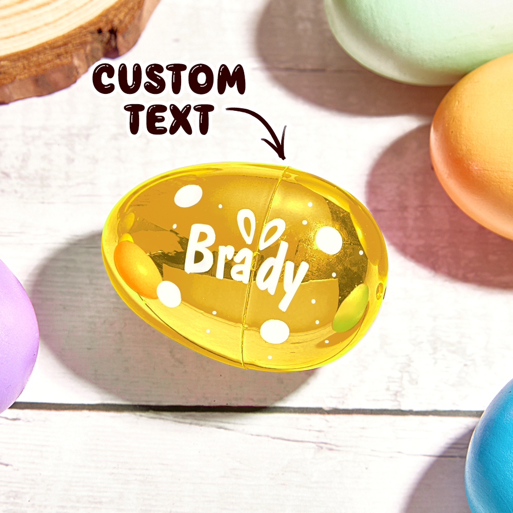 Personalized Easter Eggs Kids Easter Basket Stuffers Fillable Jumbo Easter Egg Kids Easter Gifts - MyPhotoSocksAu