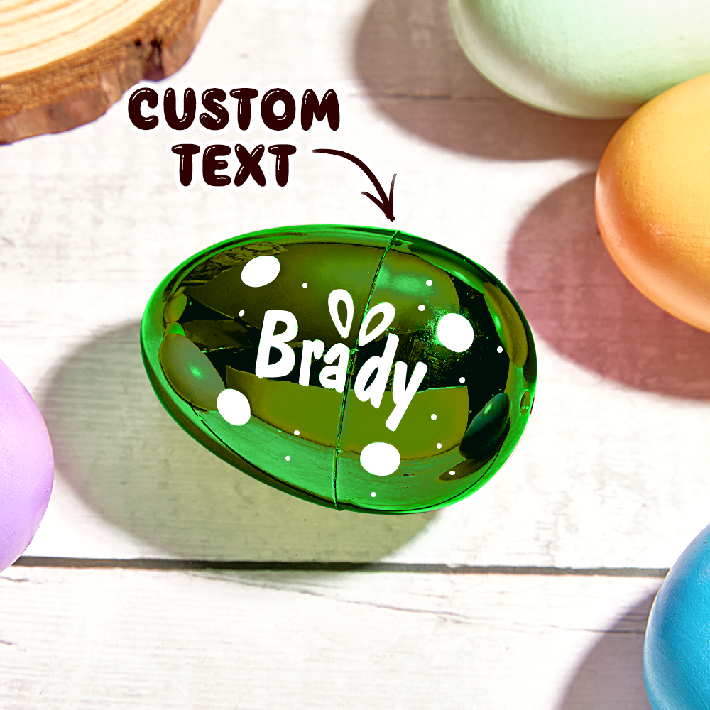 Personalized Easter Eggs Kids Easter Basket Stuffers Fillable Jumbo Easter Egg Kids Easter Gifts - MyPhotoSocksAu