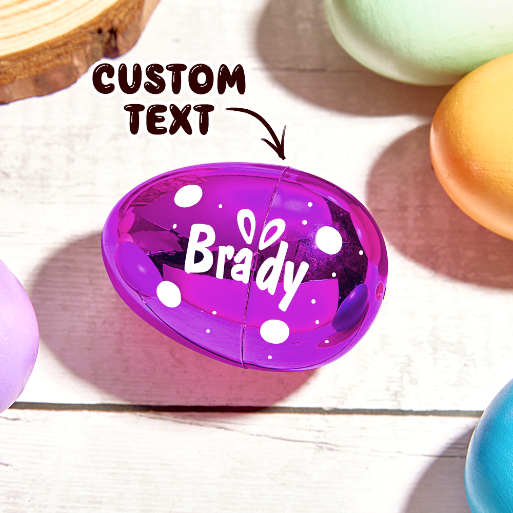 Personalized Easter Eggs Kids Easter Basket Stuffers Fillable Jumbo Easter Egg Kids Easter Gifts - MyPhotoSocksAu
