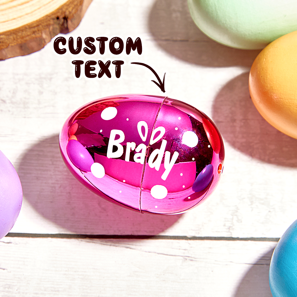 Personalized Easter Eggs Kids Easter Basket Stuffers Fillable Jumbo Easter Egg Kids Easter Gifts - MyPhotoSocksAu