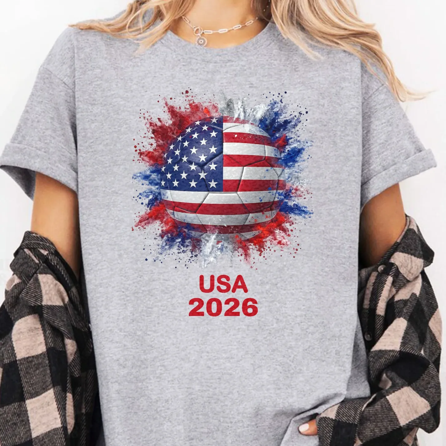 Soccer 2026, Custom Football Nation Flags - Personalized Shirt Unisex Hoodie - MyPhotoSocksAu