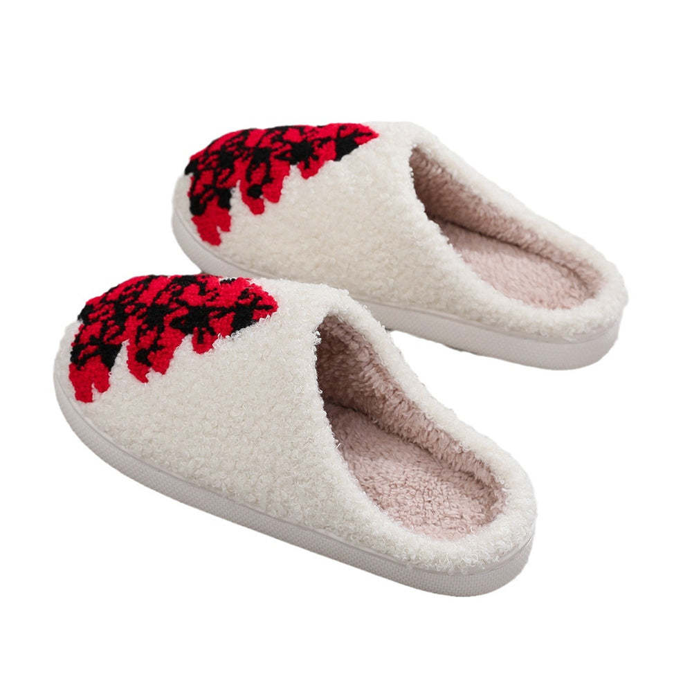 Christmas Slippers Red Christmas Tree Shoes Home Cotton Slippers - My Photo Socks AU
