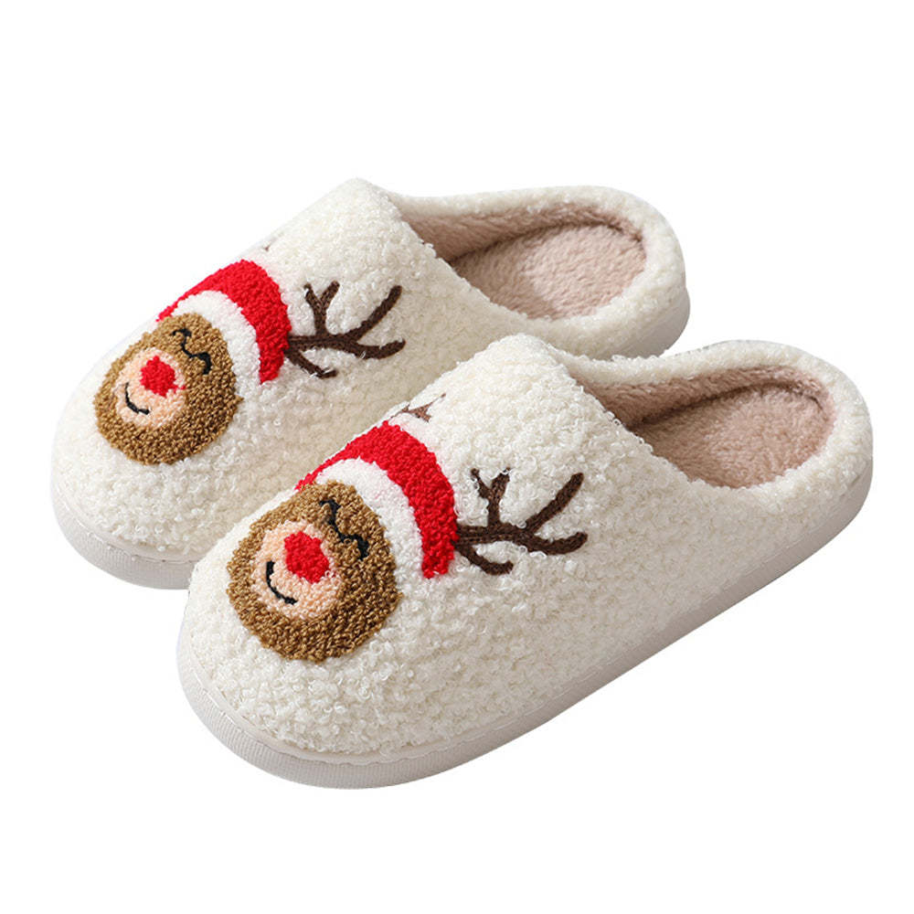 Christmas Gingerbread Man Slippers Santa Claus Shoes Home Cotton Slippers - My Photo Socks AU