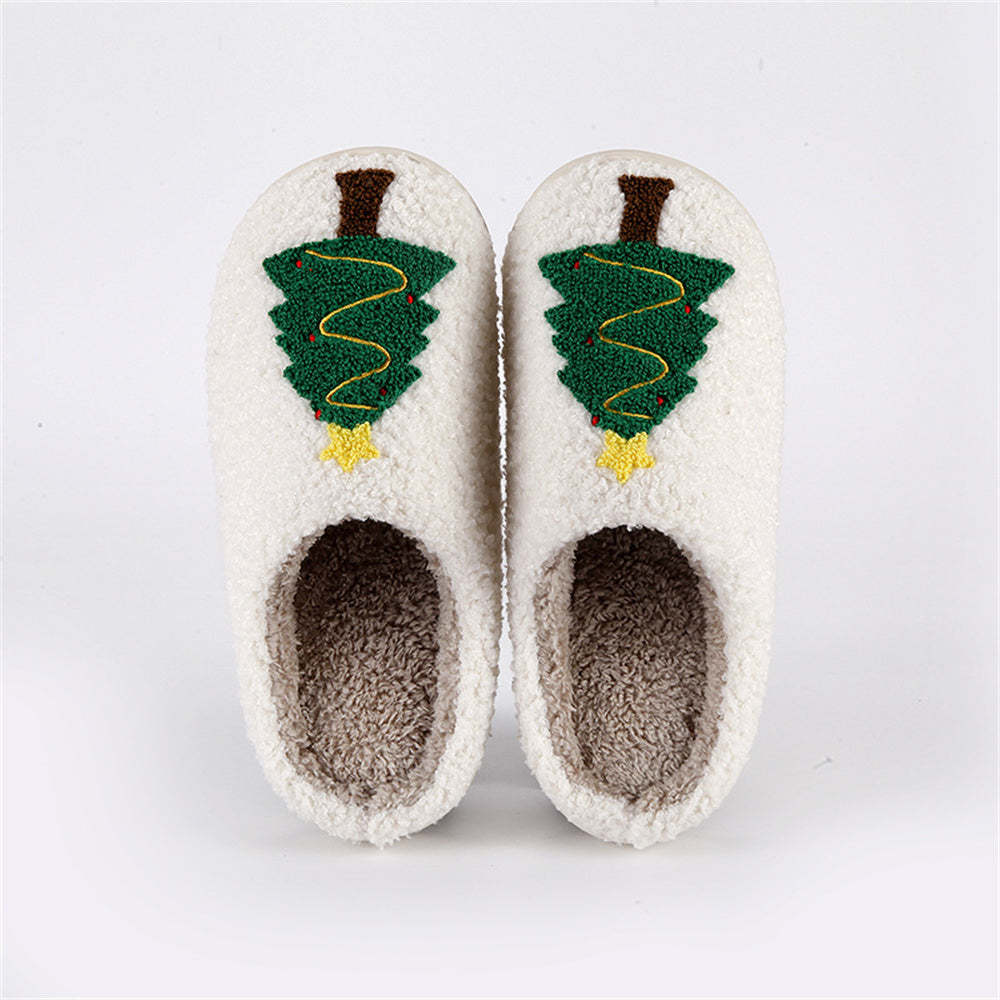 Christmas Slippers Christmas Tree Shoes Home Cotton Slippers - My Photo Socks AU