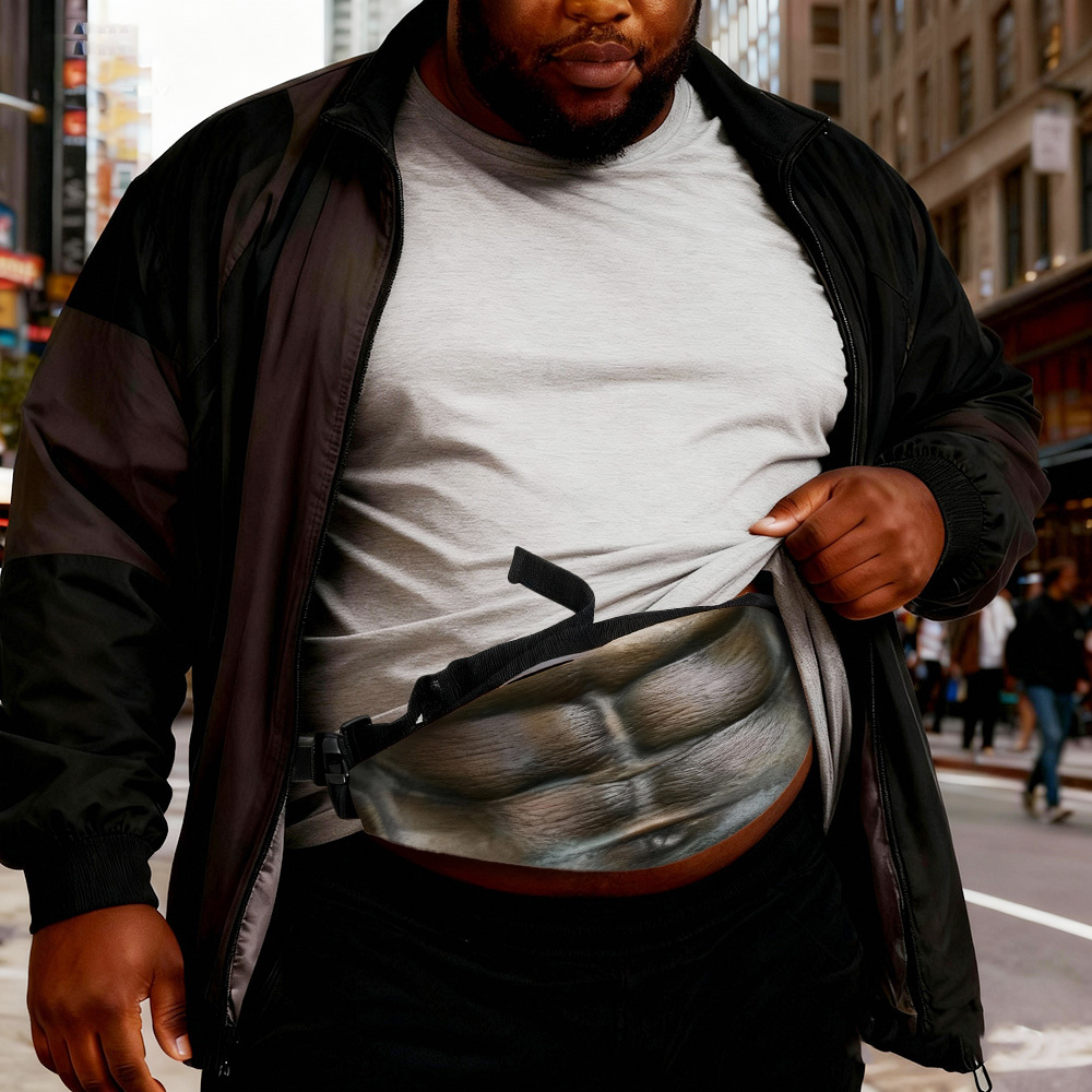 Funny Beer Belly Fanny Pack Bag – Custom Novelty Waist Bag with Realistic Belly Design, Gag Party & Prank Gift for Men & Women - MyPhotoSocksAu