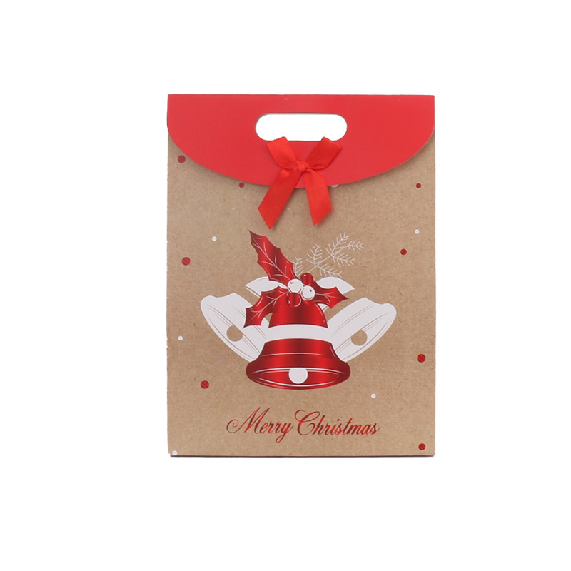 Christmas Gift Bags Festive Christmas Gift Tote Christmas Bells 19x9x26CM - MyPhotoSocksAu