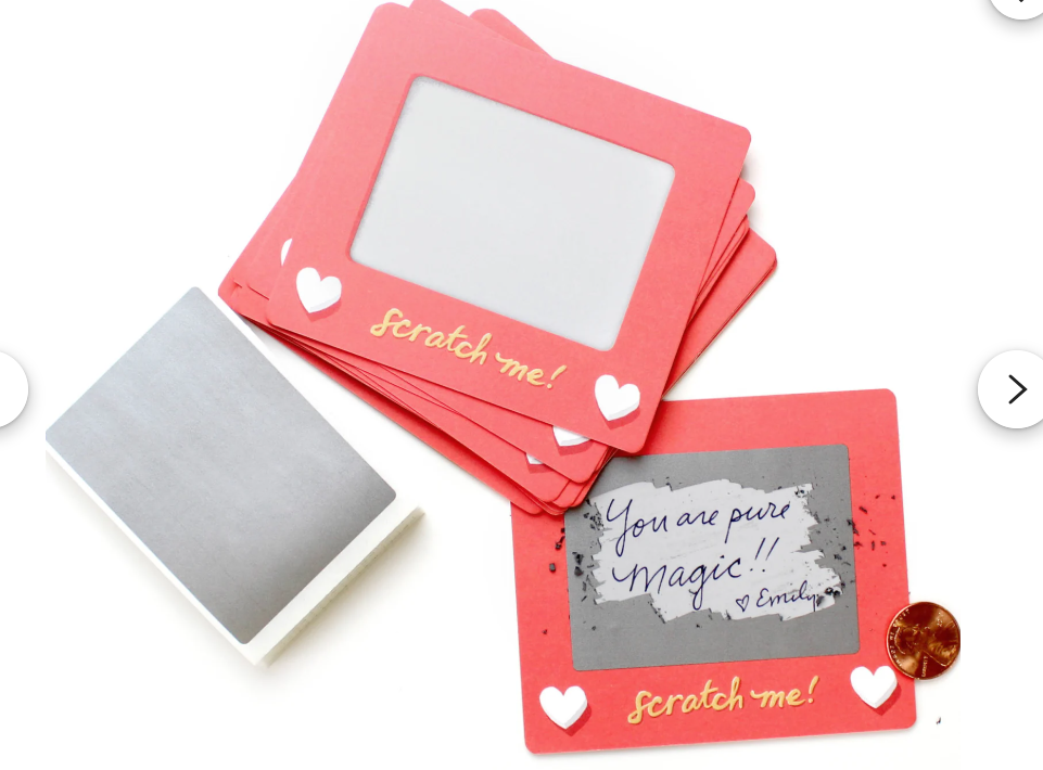 Surprise Sweet Scratch Cards for Couples Romantic Date Night Game for Couples Valentine Playing Card - MyPhotoSocksAu