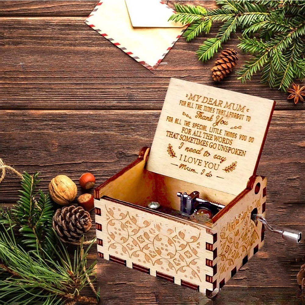 Mother's Day Gift Wooden Music Box I Need To Say Music Box Gift for Mom - MyPhotoSocksAu