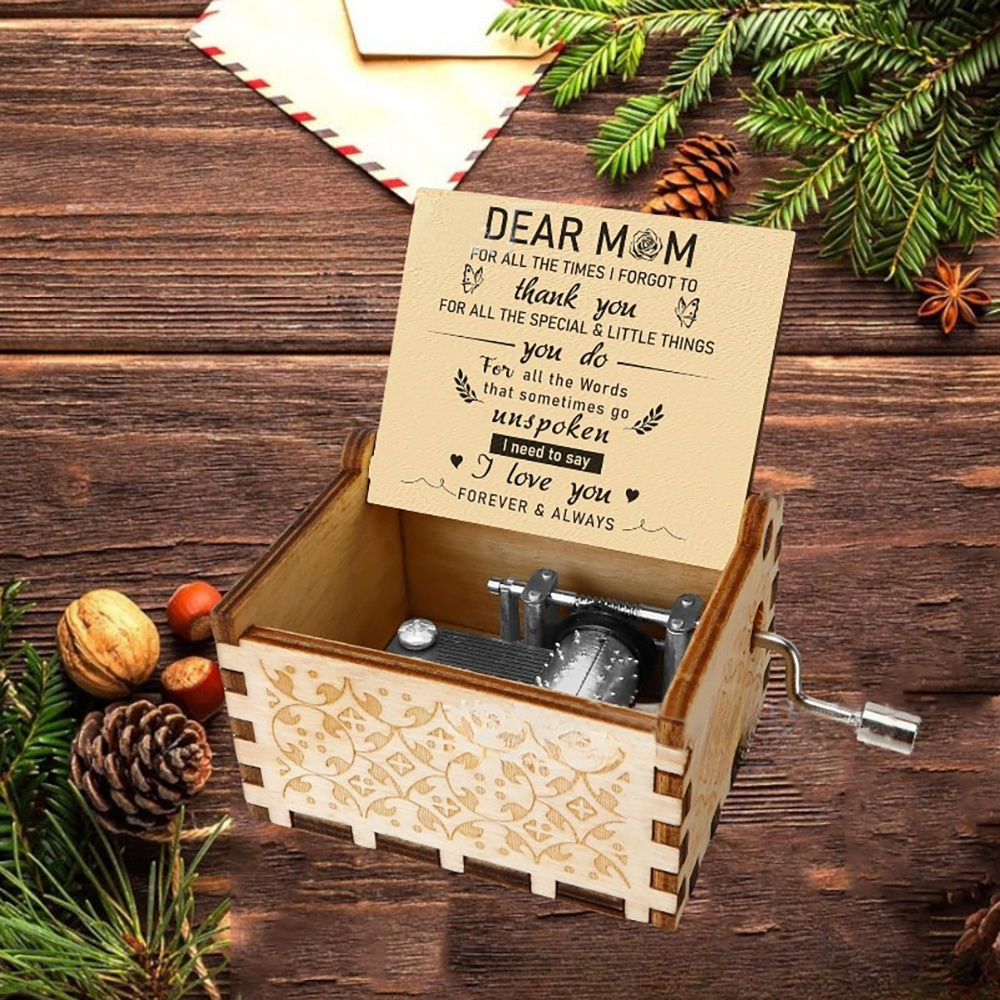 Mother's Day Gift Wooden Music Box I Need To Say Music Box Gift for Mom - MyPhotoSocksAu
