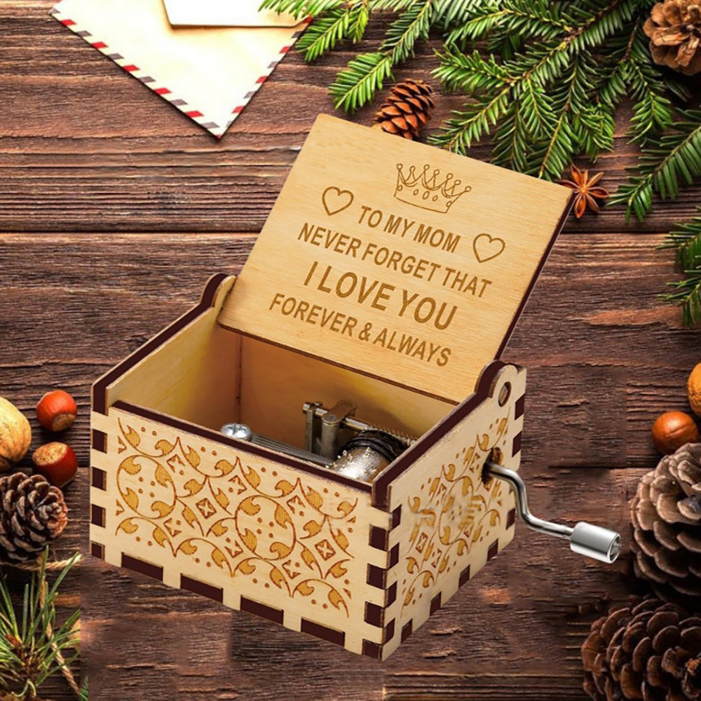 Mother's Day Gift Wooden Music Box I Need To Say Music Box Gift for Mom - MyPhotoSocksAu