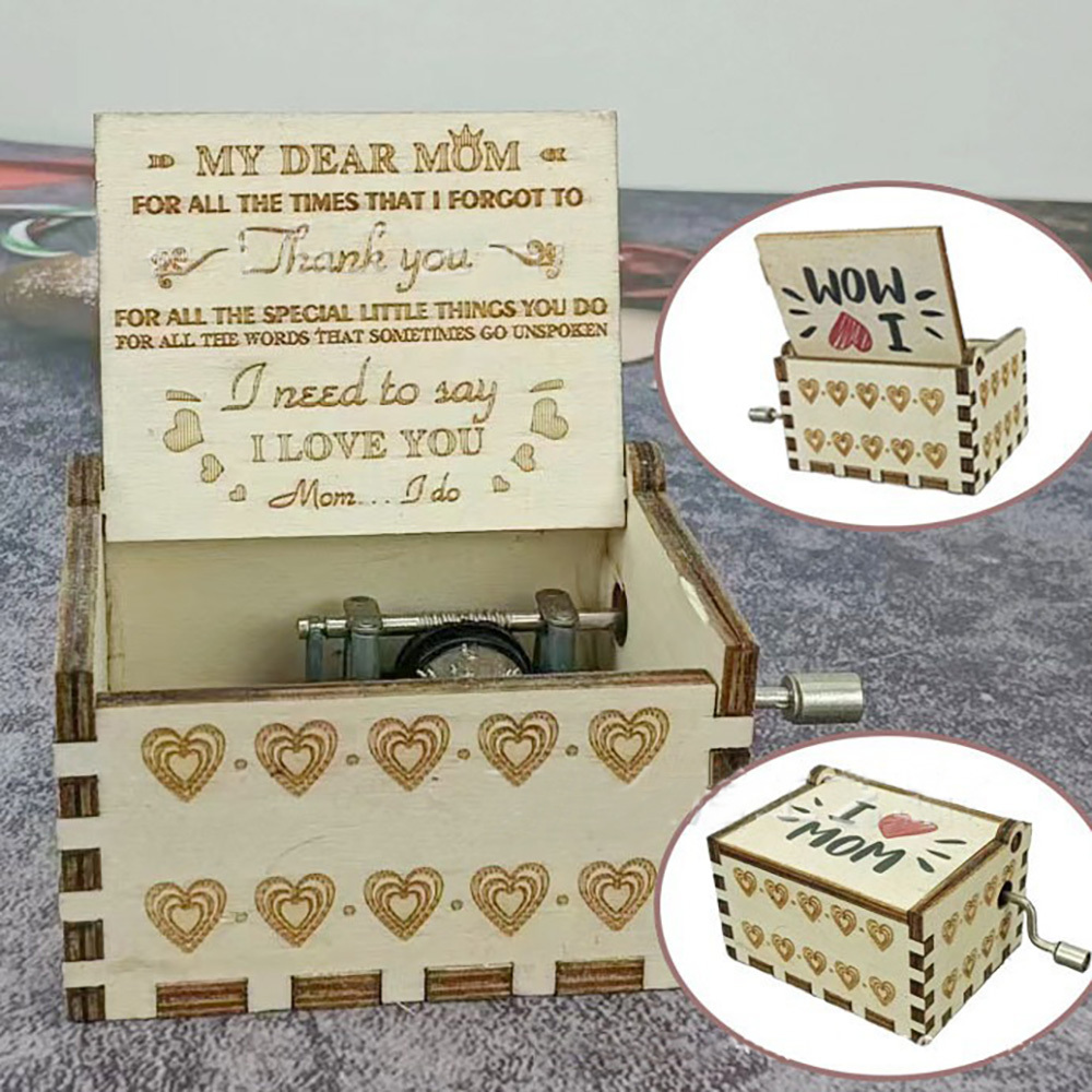 Mother's Day Gift Wooden Music Box I Need To Say Music Box Gift for Mom - MyPhotoSocksAu