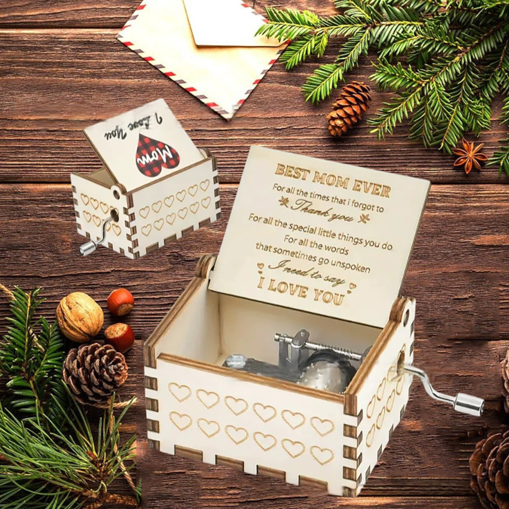 Mother's Day Gift Wooden Music Box I Need To Say Music Box Gift for Mom - MyPhotoSocksAu