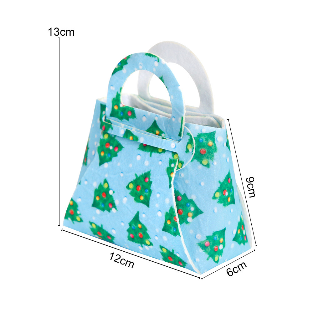 Blue Christmas Gifts Bag Cute Gift Bag For Festival Package - MyPhotoSocksAu