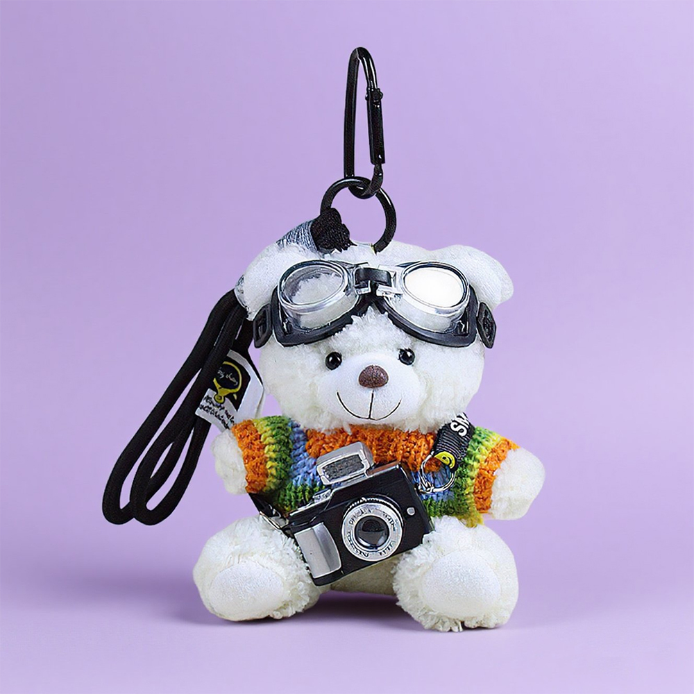 Plush Bag Charm Cute Cartoon Plushie Dog Doll Backpack Accessories Keyring Charm Gift - MyPhotoSocksAu