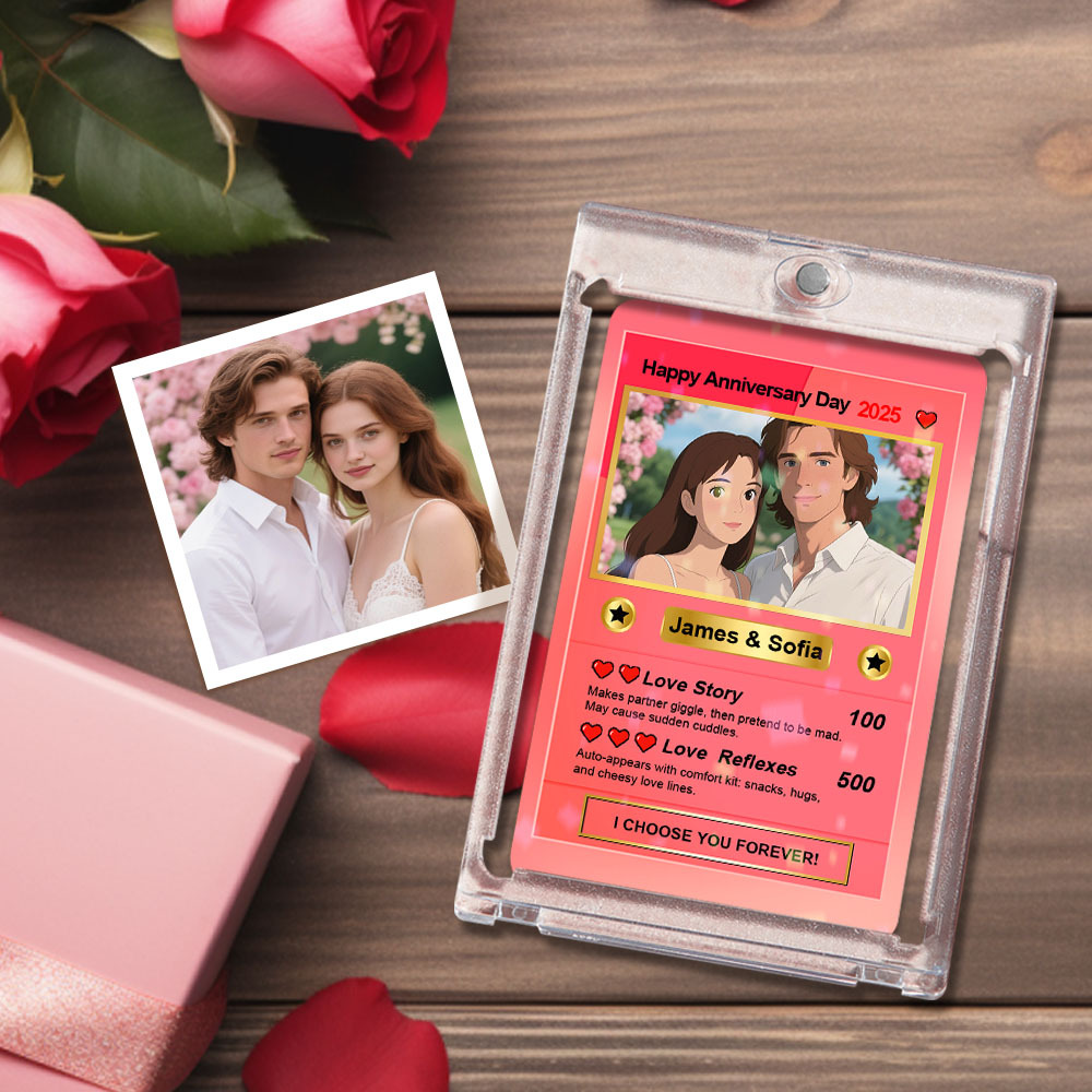 Personalized Poke Card Cartoon Photo Fathers Day Card Custom Text and Photo Poke Card Gift For Dad Poke Present - MyPhotoSocksAu