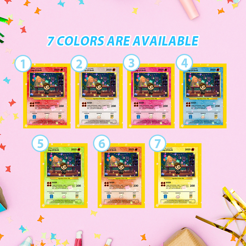 Personalized Photo Text Birthday Cards Personalized Card For Kid Birthday Gift Boyfriend Gift Birthday Keepsake Happy Birthday Poke Card - MyPhotoSocksAu