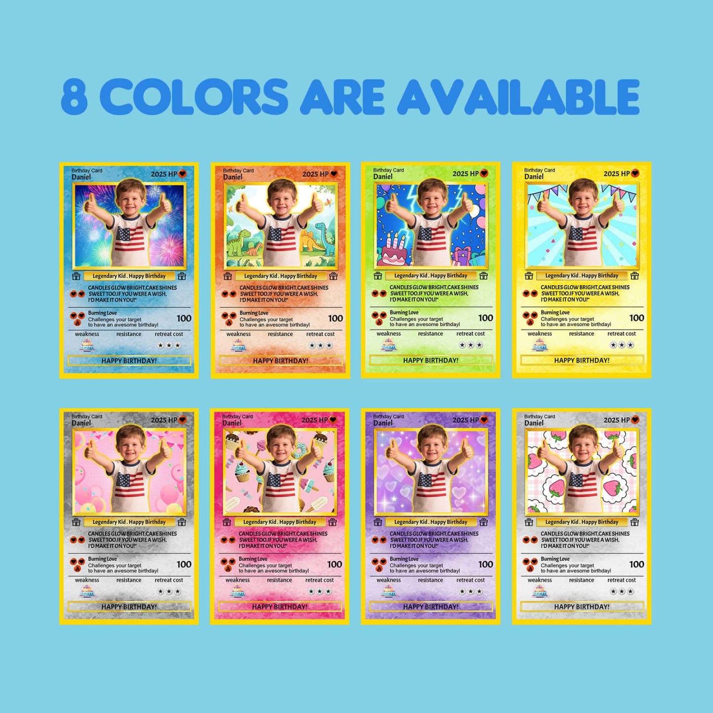 Custom Photo Birthday Cards Personalized Card For Kid Birthday Gift Boyfriend Gift Birthday Keepsake Happy Birthday Poke Card - MyPhotoSocksAu