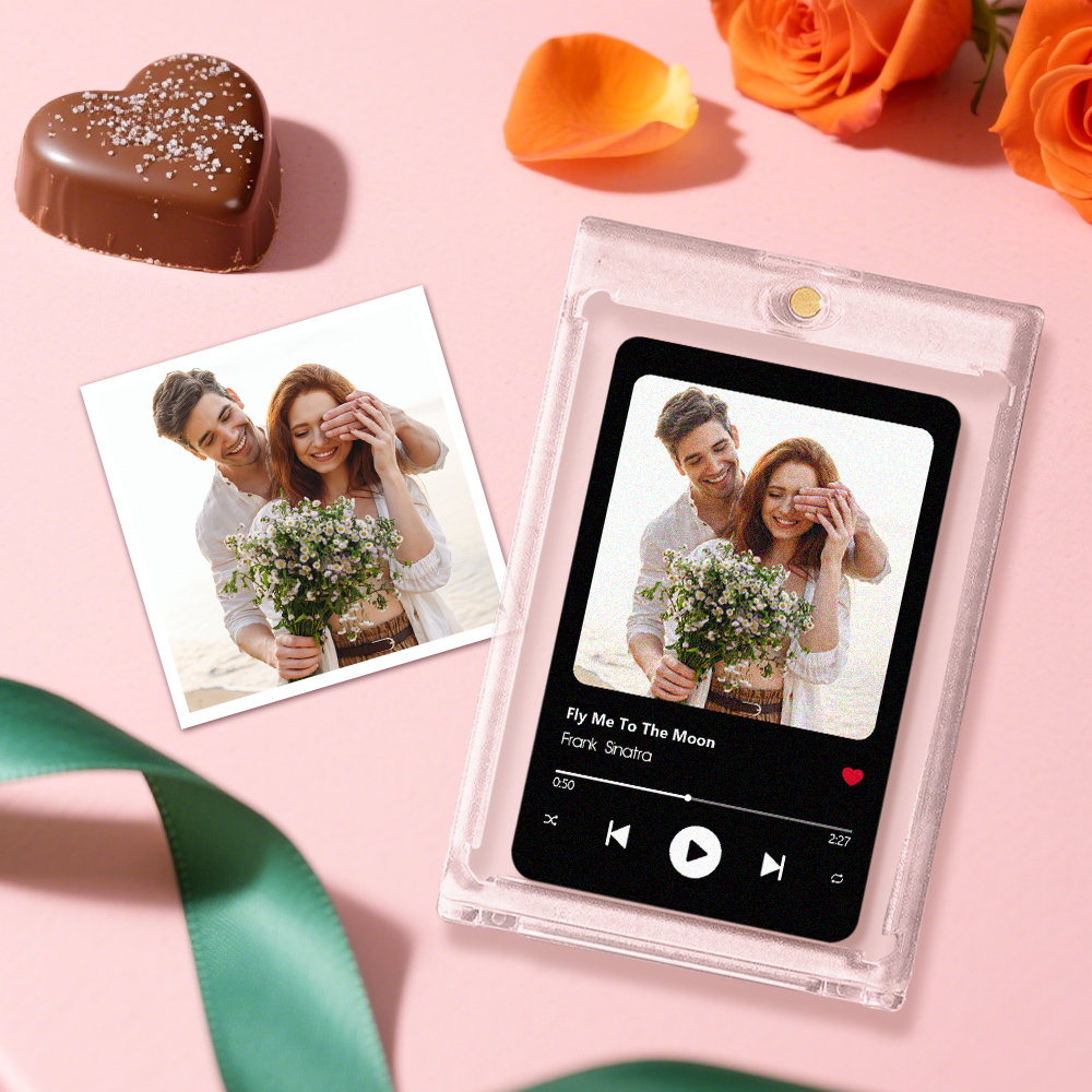 Custom Couple Love Card Personalized Love Gift for Anniversary Valentine's Day or Birthday - MyPhotoSocksAu