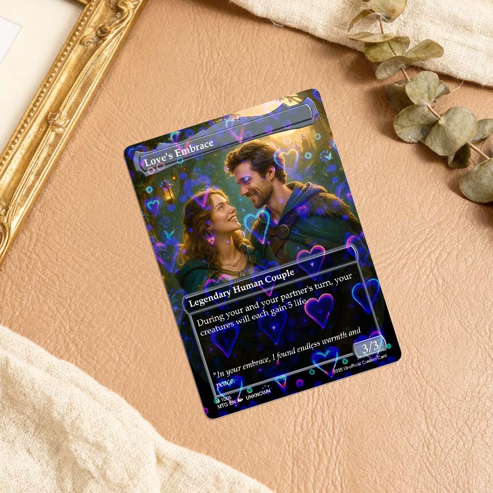 Custom Cute Pet Trading Card Personalized Cartoon Acrylic Card Gift With Optional Film Styles - MyPhotoSocksAu