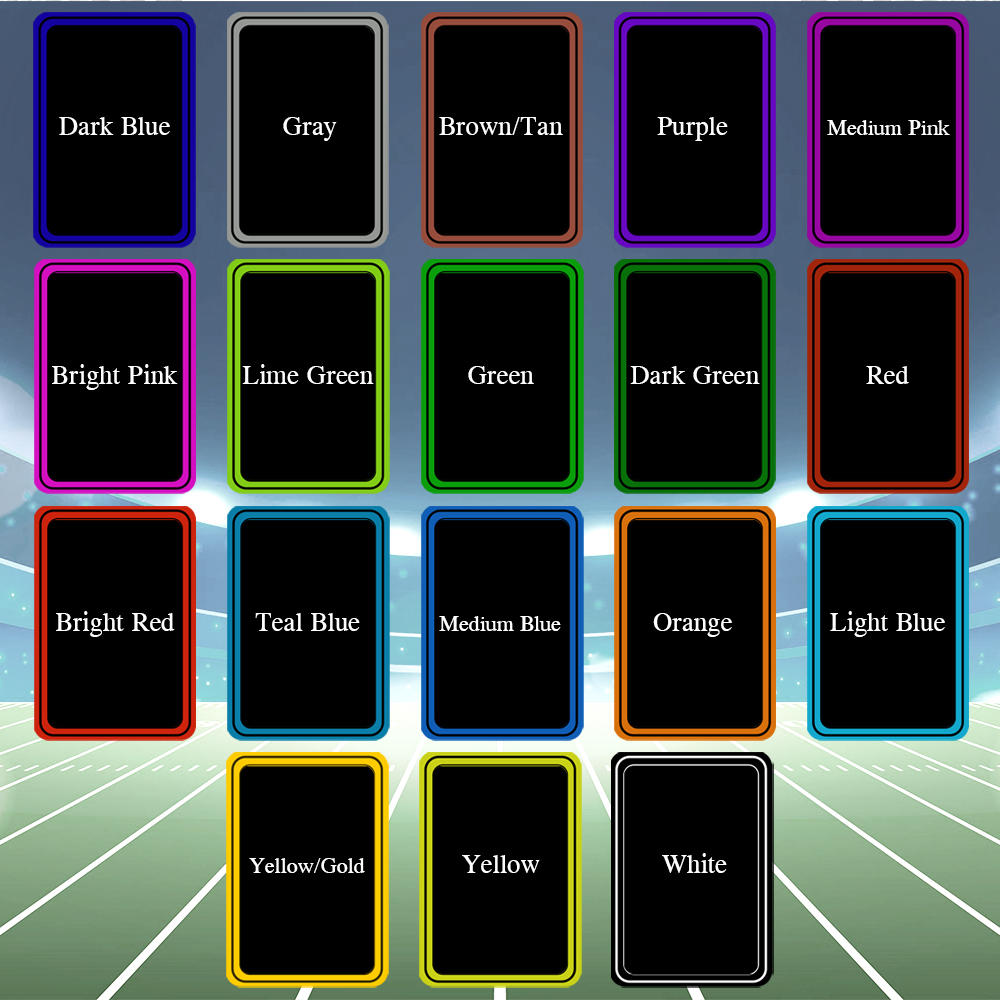 Personalized Sports Themed Game Card Custom Photo Card with Colorful Background Options Gift for Athletes And Sports Fans - MyPhotoSocksAu