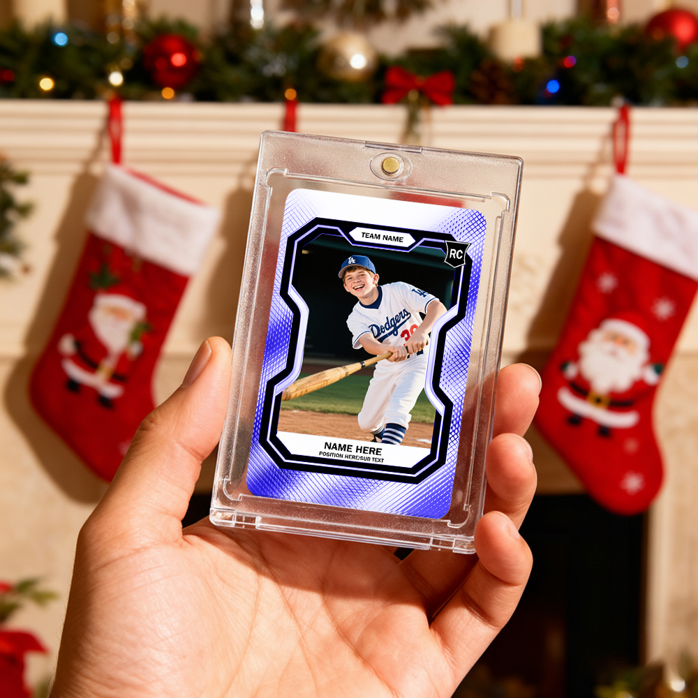 Personalized Sports Card Custom-Fully Sports Photo Card Fathers Day Christmas Thanksgiving  Special Occasions - MyPhotoSocksAu