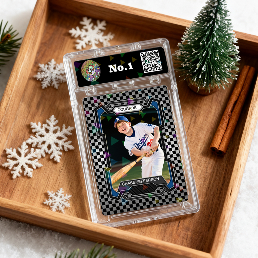 Custom Sports Card for Kids  Personalized Portrait Card with Team Name Great Athlete Gift Idea Christmas Gift - MyPhotoSocksAu