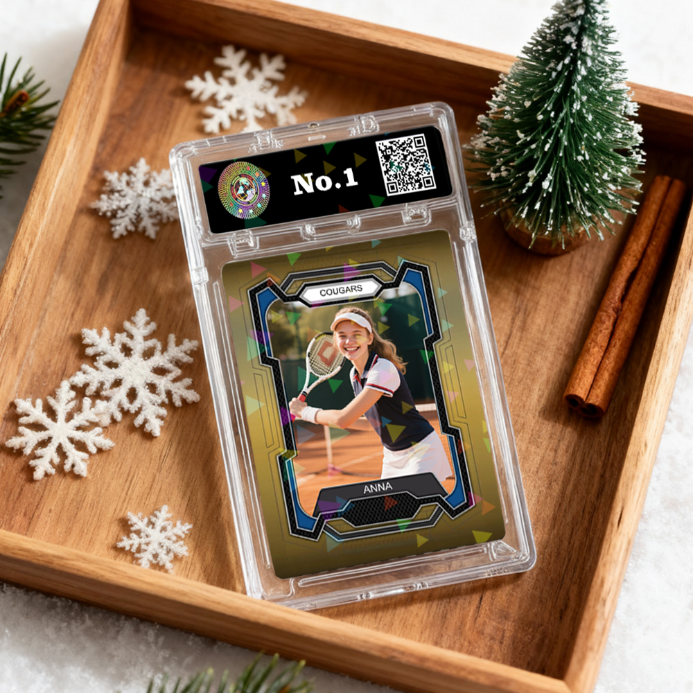 Custom Sports Card for Kids  Personalized Portrait Card with Team Name Great Athlete Gift Idea Christmas Gift - MyPhotoSocksAu