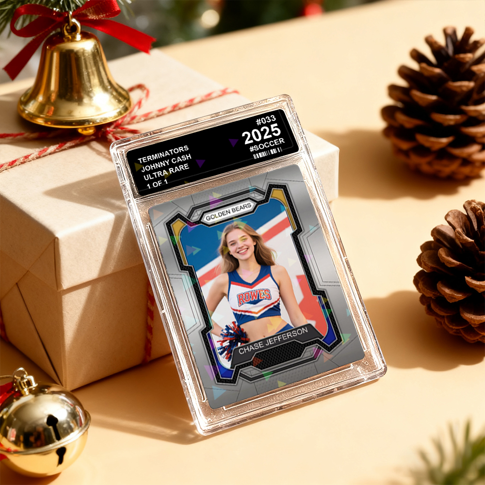 Custom Sports Card for Kids  Personalized Portrait Card with Team Name Great Athlete Gift Idea Christmas Gift - MyPhotoSocksAu