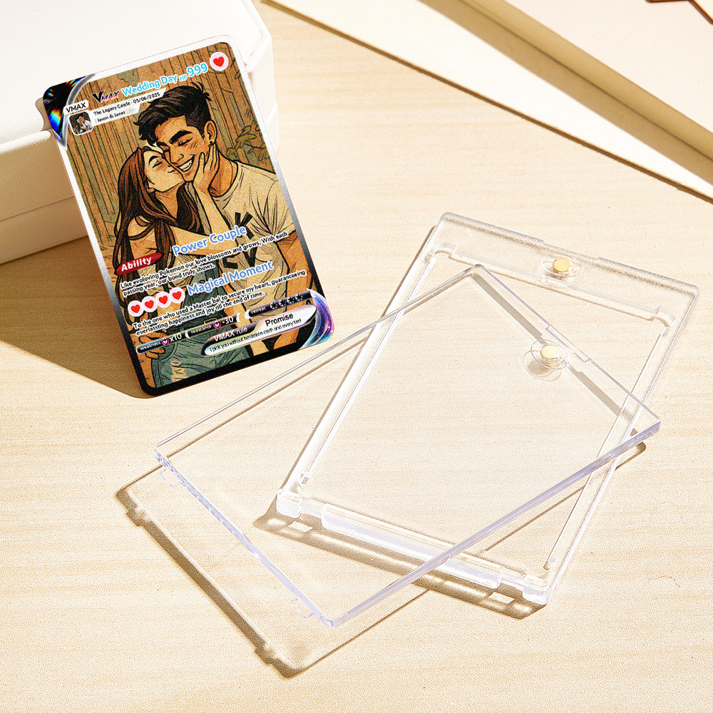 Custom Anime Couple Card Romantic Valentine Gift for Couple Unique Collectible Keepsake Gift - MyPhotoSocksAu