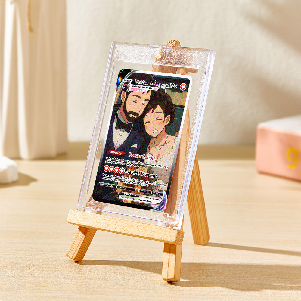 Custom Anime Couple Card Romantic Valentine Gift for Couple Unique Collectible Keepsake Wedding Gift - MyPhotoSocksAu