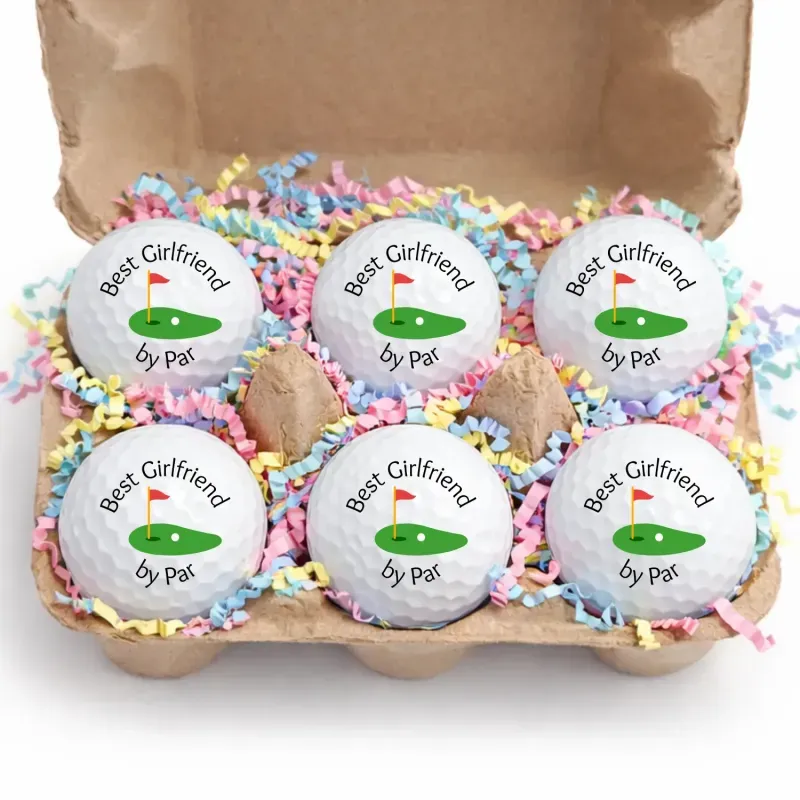 Easter Golf Ball Gift Set-6 Pack Golf Balls in Egg Carton | Funny Easter Golf Gift I Golfer Easter Basket Stuffer | Unique Golf Gift for Men Women - MyPhotoSocksAu