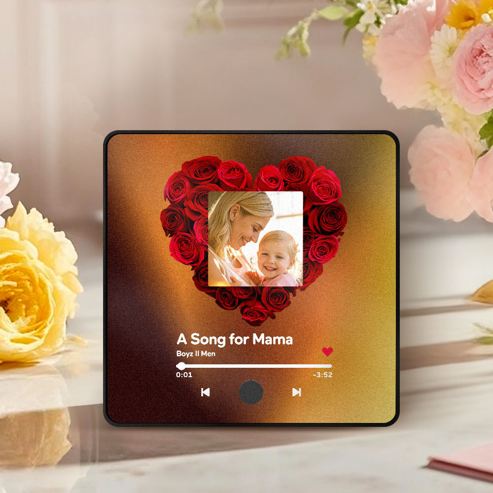 Personalized Mother's Day Photo Album Fridge Magnet Music Wall Photo Sticker Music Movement That Can Be Played Without Cell Phone Music Fridge Magnet Pro Can Play Songs - MyPhotoSocksAu