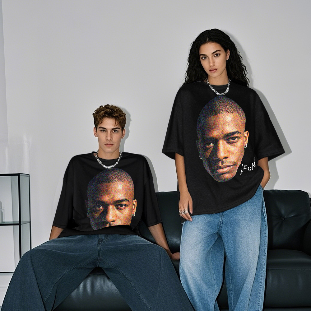 Custom Photo Vintage T-shirts Big Face Funny Photo Tee Unique Gifts - MyPhotoSocksAu