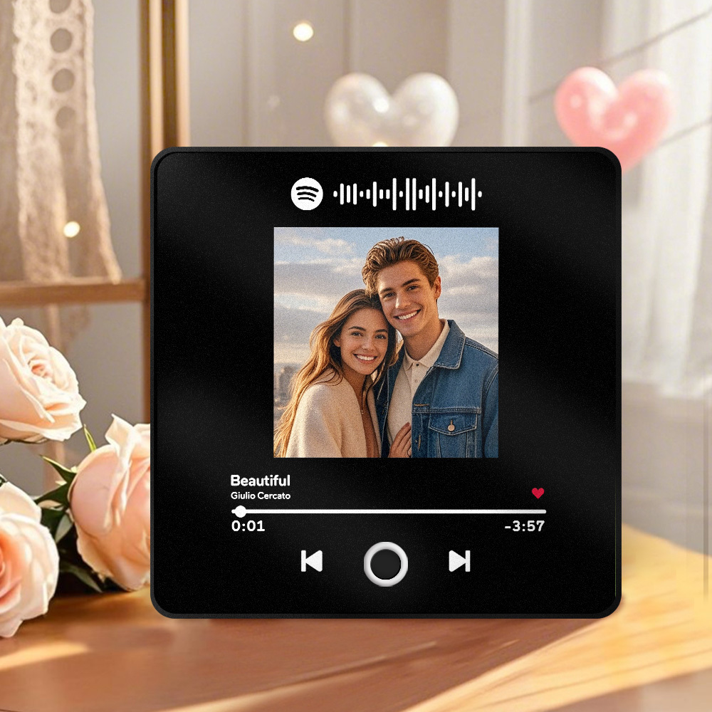 Personalized Photo Album Fridge Magnet Music Wall Photo Sticker Music Movement That Can Be Played Without Cell Phone Music Fridge Magnet Pro Can Play Songs Valentines Gift - MyPhotoSocksAu