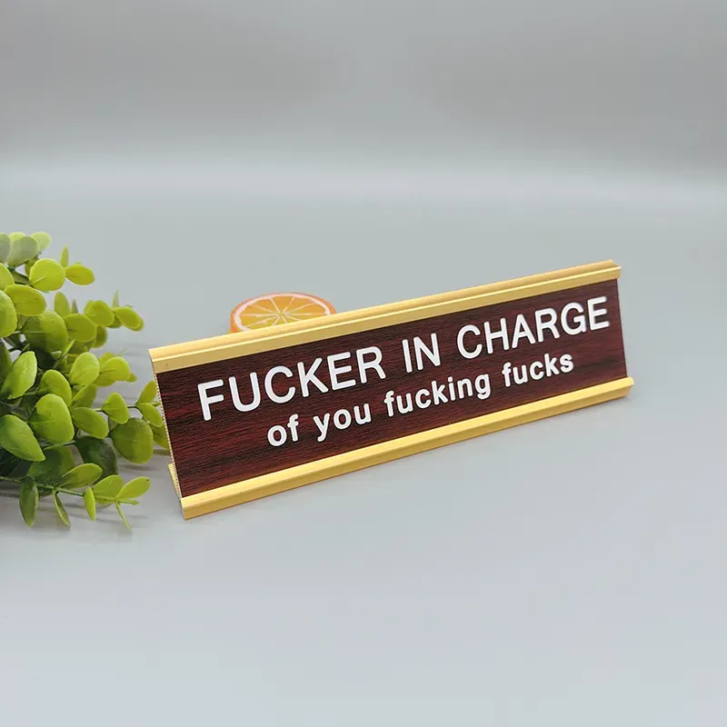 Funny Office Decor Sign, Funny Office Desk Accessory, Desk Signs for Work - MyPhotoSocksAu