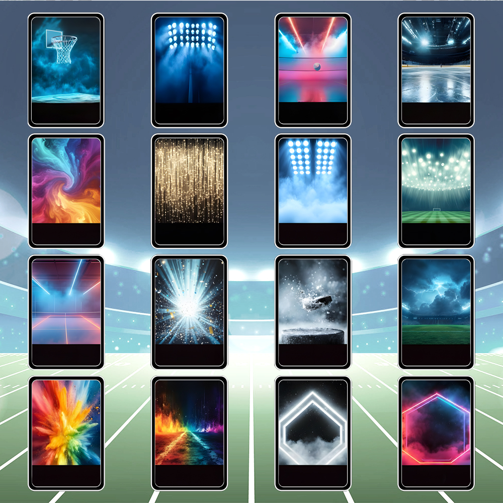 Personalized Sports Themed Game Card Custom Photo Card with Colorful Background Options Gift for Athletes And Sports Fans - MyPhotoSocksAu