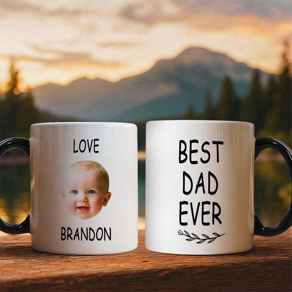 Custom Father’s Day Mug with Photo Custom Coffee Cup for Dad Best Dad Gift - MyPhotoSocksAu