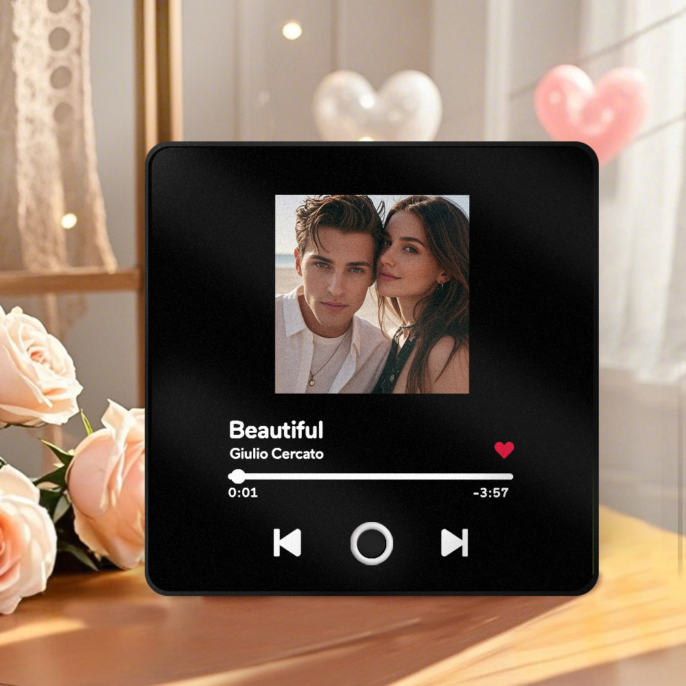 Personalized Photo Album Fridge Magnet Music Wall Photo Sticker Music Movement That Can Be Played Without Cell Phone Music Fridge Magnet Pro Can Play Songs Valentines Gift - MyPhotoSocksAu