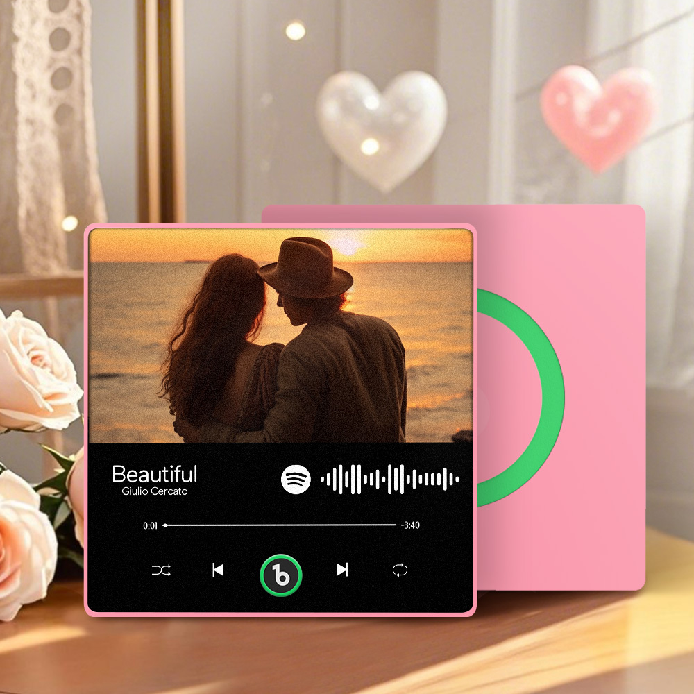 Custom Music Fridge Magnet Music Wall Photo Sticker That Plays Music Without Cell Phone Multiple Styles Couple Gifts