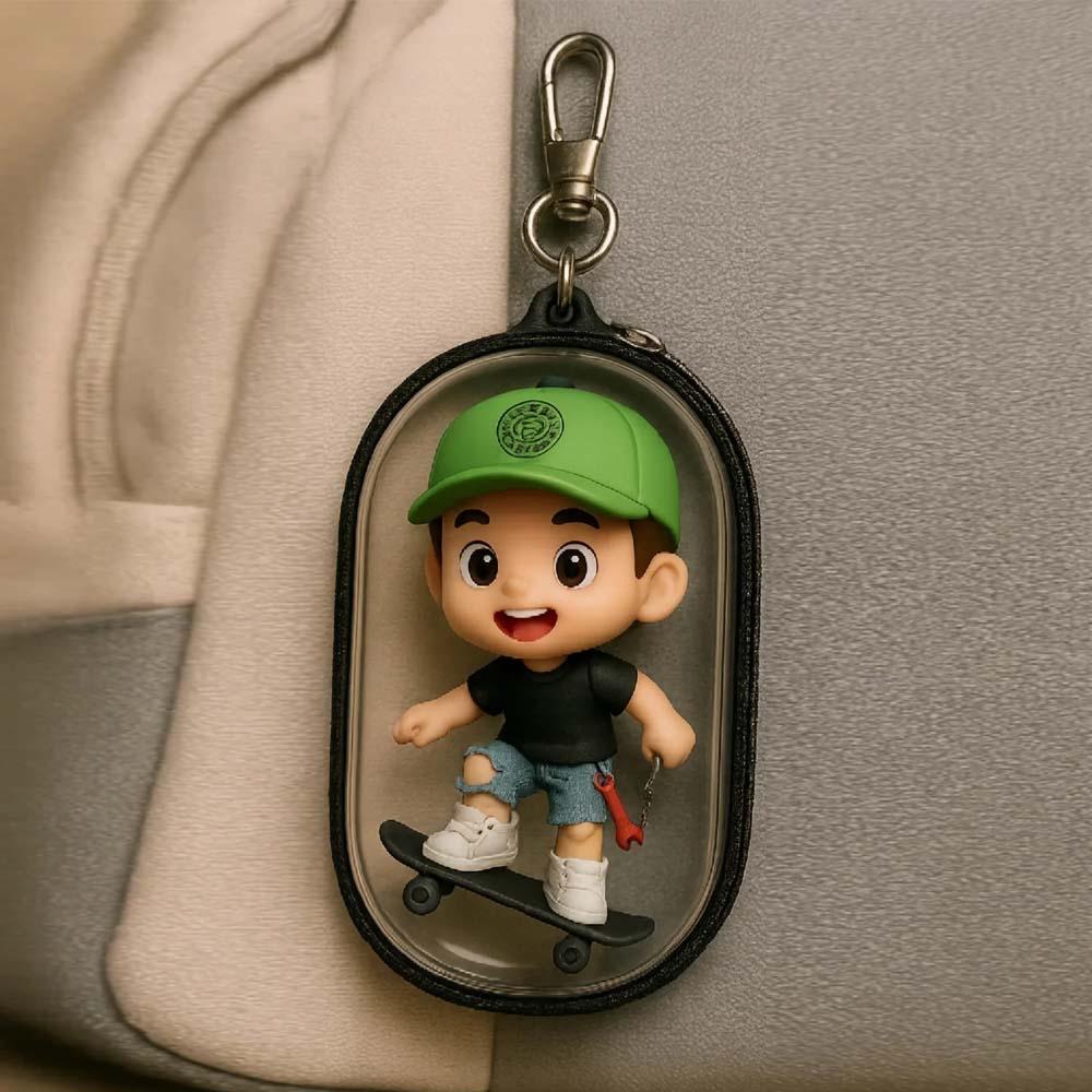 3D Custom Backpack Hanger Fun and Unique Keychain Made from Your Photo - MyPhotoSocksAu