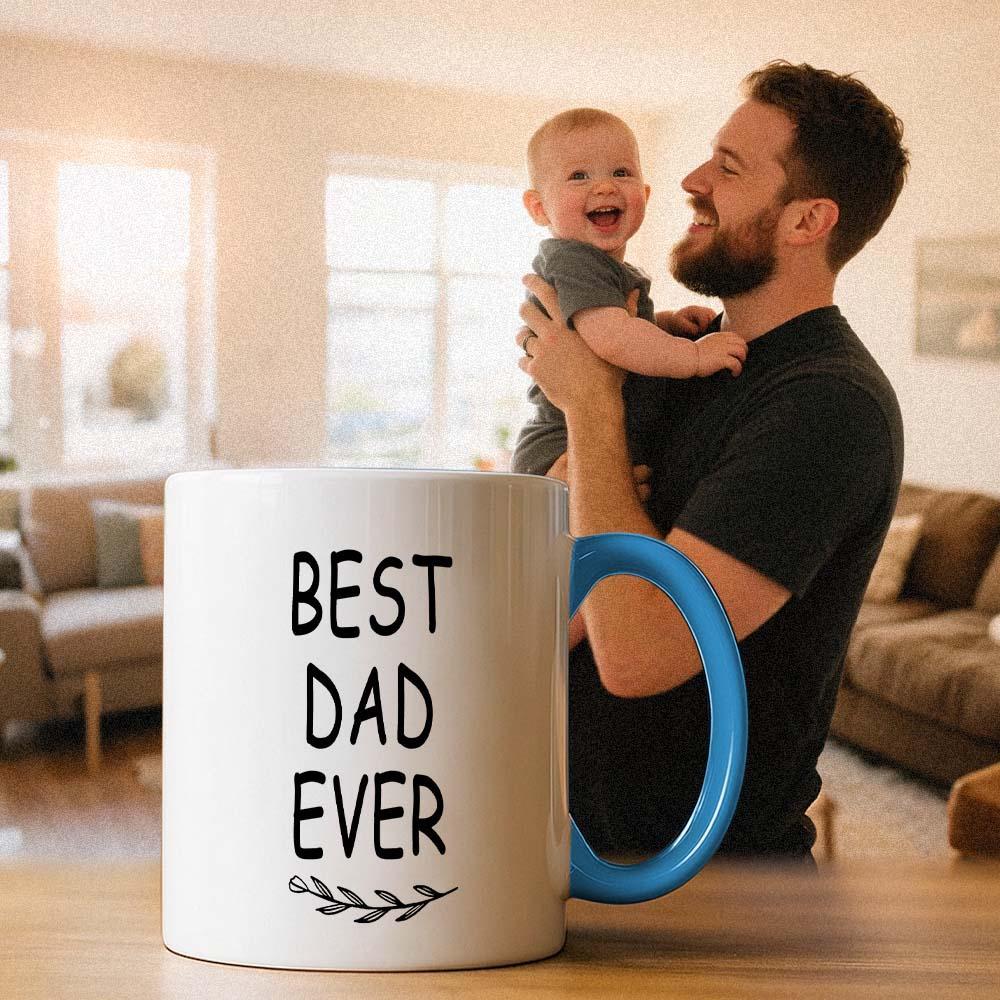 Custom Father’s Day Mug with Photo Custom Coffee Cup for Dad Best Dad Gift - MyPhotoSocksAu