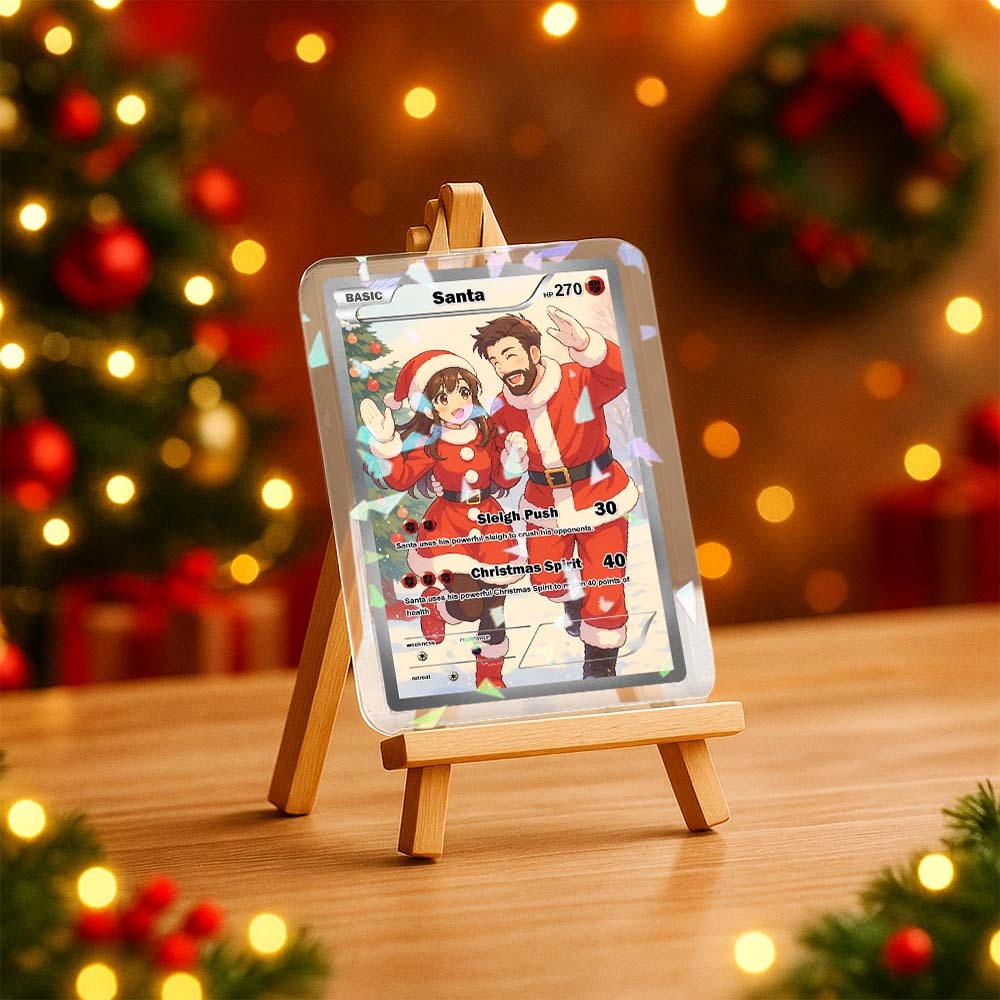 Christmas Custom Couple Card 2025 – Personalized Magic Love Card Keepsake - MyPhotoSocksAu