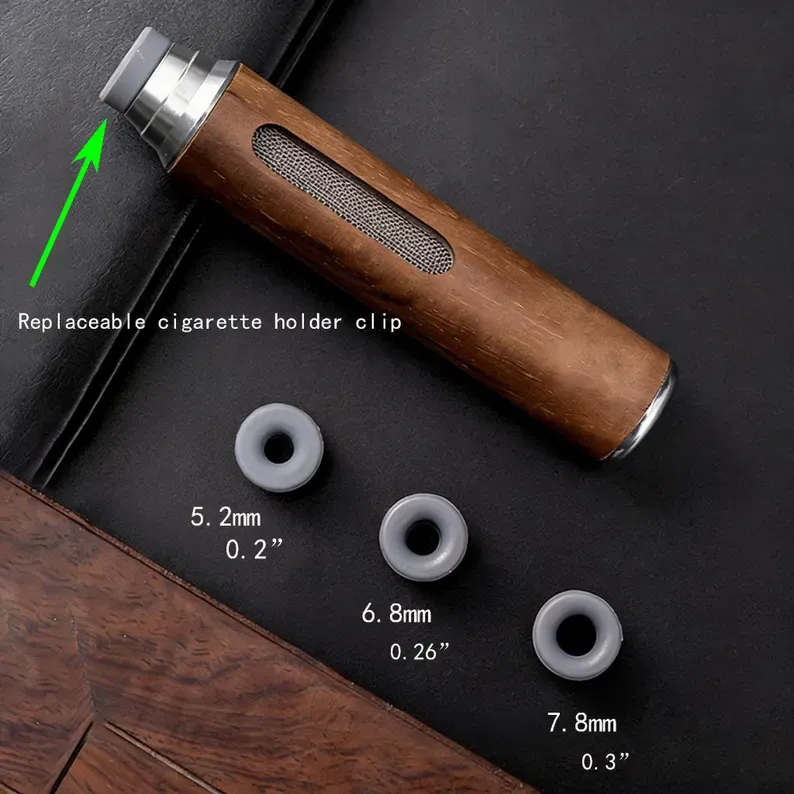 Personalized Wooden Car Ashtray | Replaceable Clips | No Spill Ash & Fire Safe | Custom Engraved Gift for Smokers - MyPhotoSocksAu