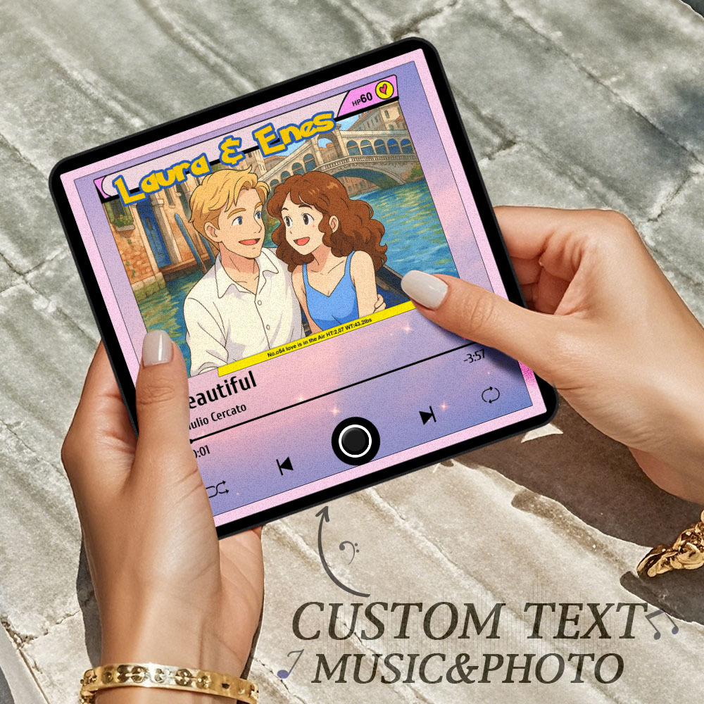 Custom Cartoon Dad Photo Fridge Magnet Music Can Be Played Without Cell Phone Music Photo Fridge Magnet Decoration for Lover - MyPhotoSocksAu