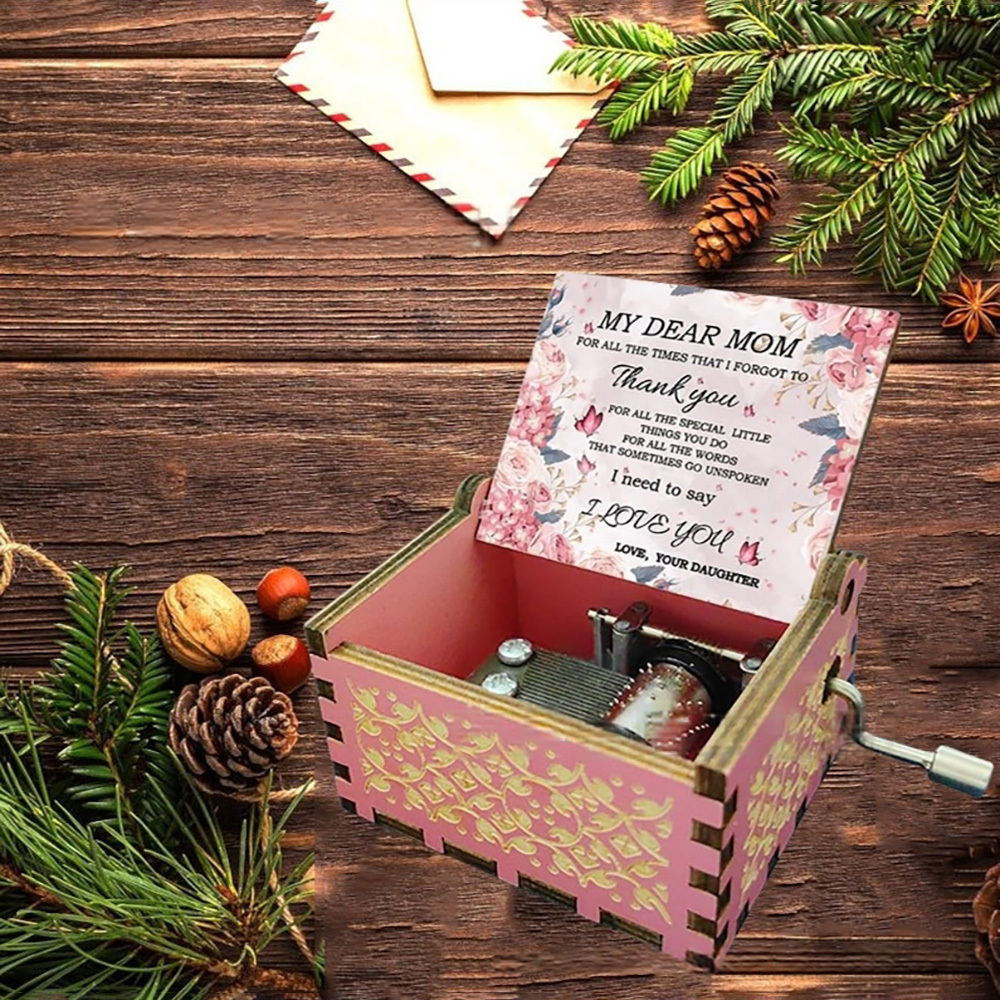 Mother's Day Gift Wooden Music Box I Need To Say Music Box Gift for Mom - MyPhotoSocksAu