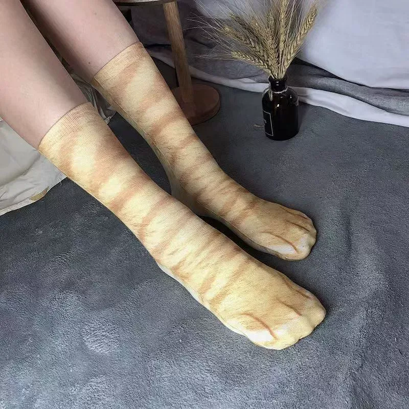 Realistic Animal Paw Print Socks – Lifelike Cat & Dog Claw Effect Novelty Fun Christmas Gift Socks for Pets Lover Kids - MyPhotoSocksAu