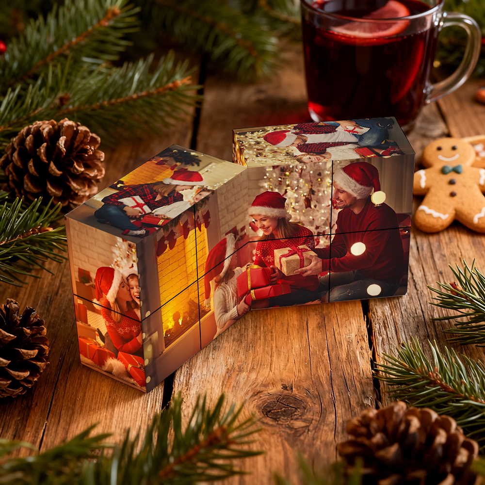 Custom Photo Rubic's Cube Personalized Infinity Cartoon Photo Cube Folding Couple Photo Cube Gifts For Christmas Gifts - MyPhotoSocksAu